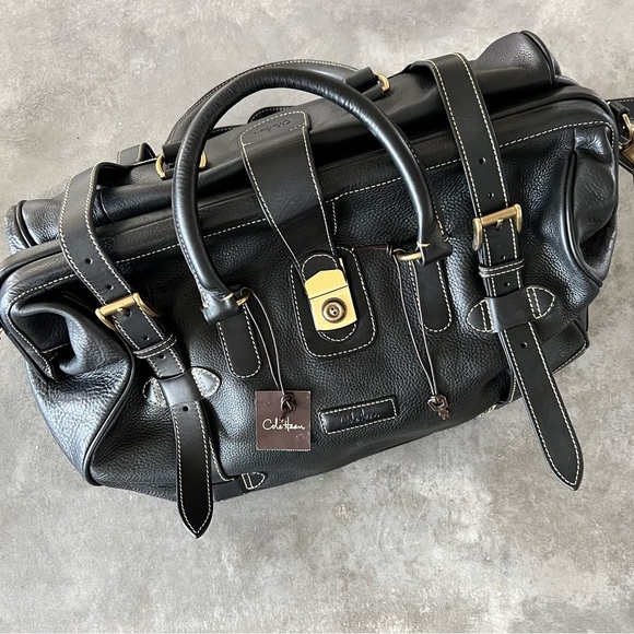 Cole Haan Leather Frame Montana II Weekender/Duffel - Picture 2 of 8